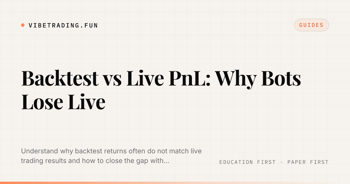 Backtest vs Live PnL: Why Bots Lose Live