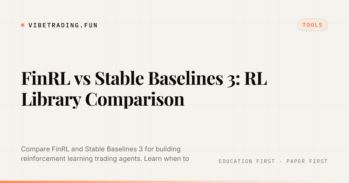 FinRL vs Stable Baselines 3: RL Library Comparison