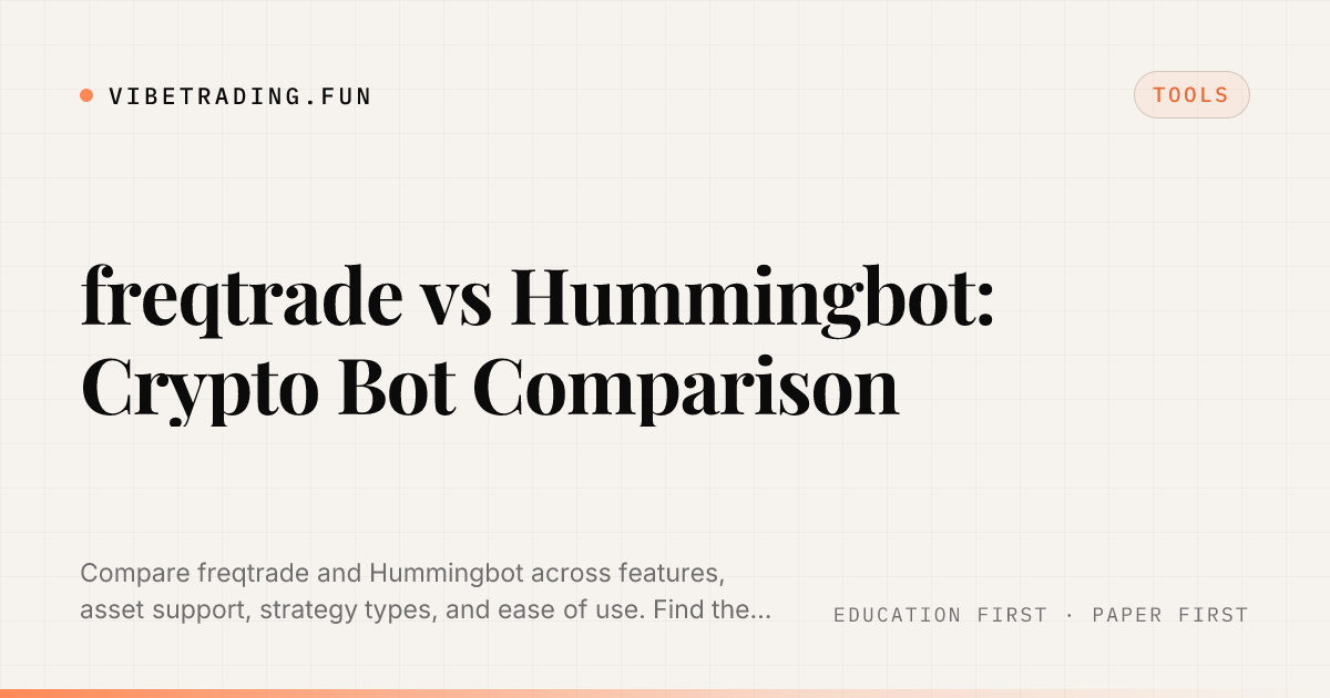 freqtrade vs Hummingbot: Crypto Bot Comparison