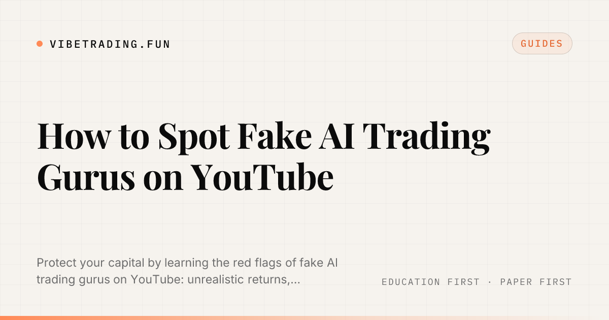 How to Spot Fake AI Trading Gurus on YouTube